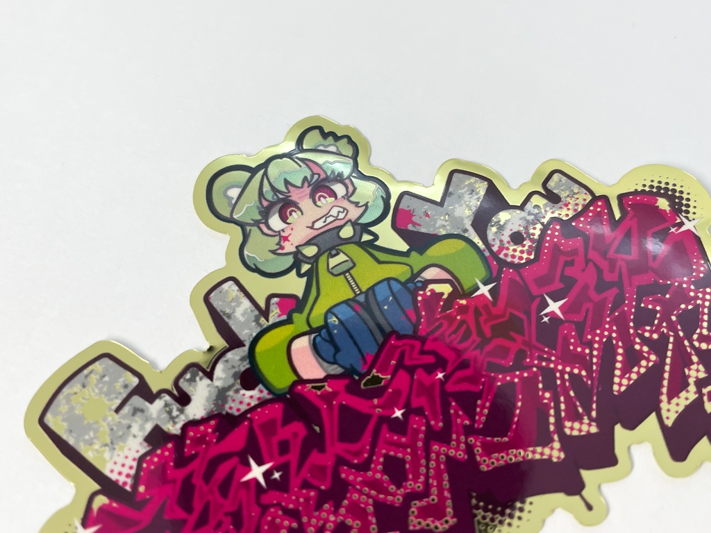 ステッカー:FuxxYou薄給激務【ゴールド】