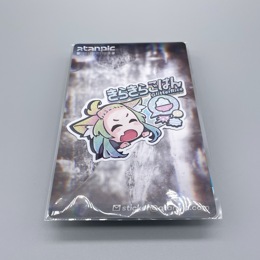 ステッカー:きらきらごはん