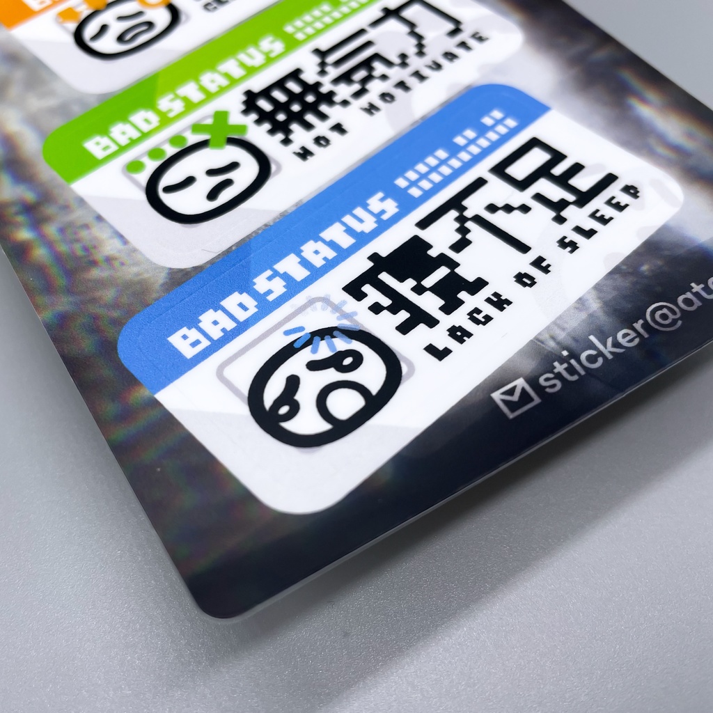 ステッカー:BAD STATUS