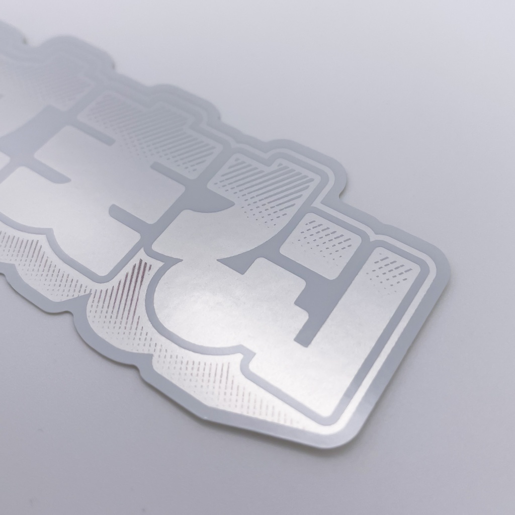 「丈夫な」ステッカー