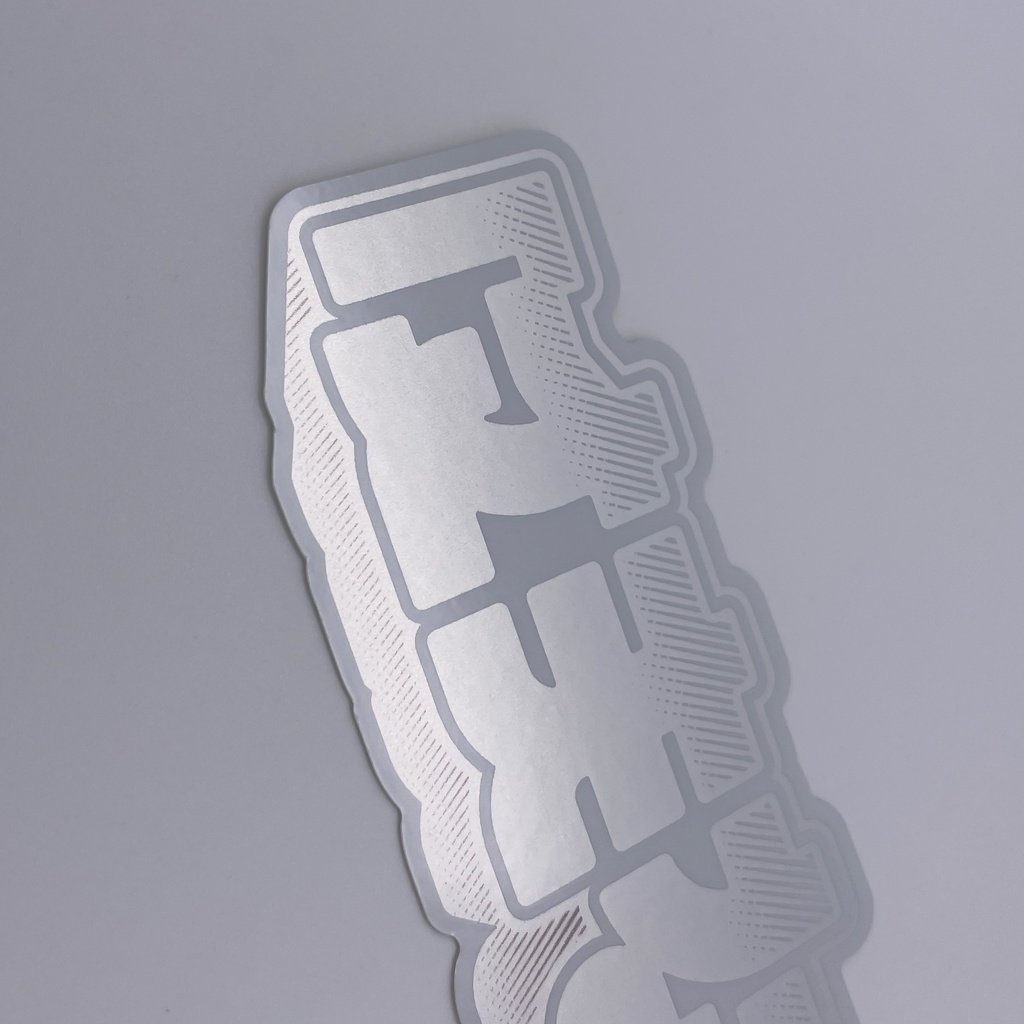 「丈夫な」ステッカー