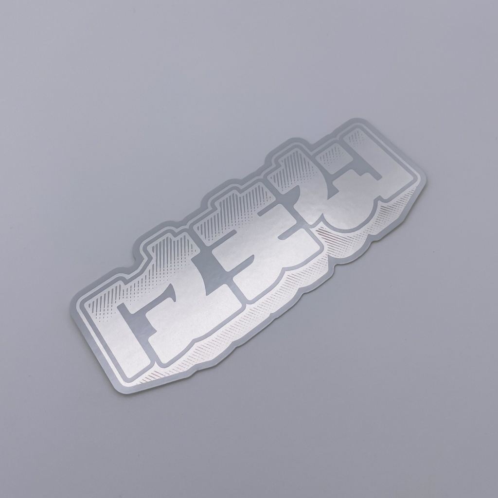 「丈夫な」ステッカー