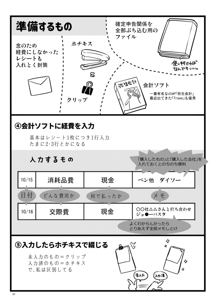 確定申告アレルギーの漫画家 イラストレーターに捧ぐ 簿記1級経理実務経験5年の漫画家がやってる確定申告のアレコレ とこりオンラインショップ Booth