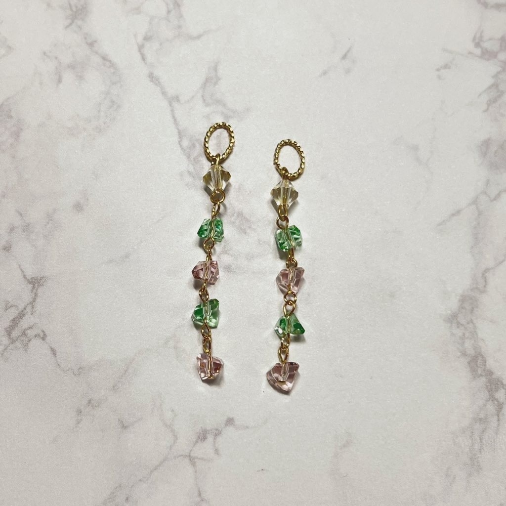 ジョチェカラーストーンイヤリング(ピアス)