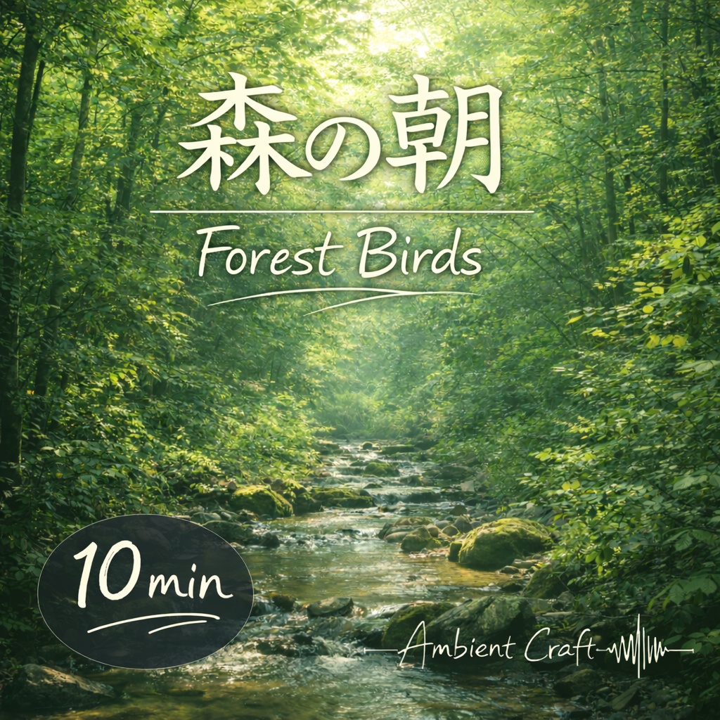森の朝の鳥のさえずり（10分）｜作業・集中・リラックス用 自然環境音