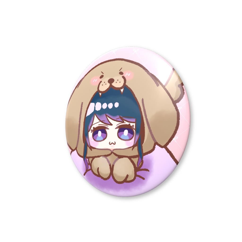 ねるわんこ缶バッジ