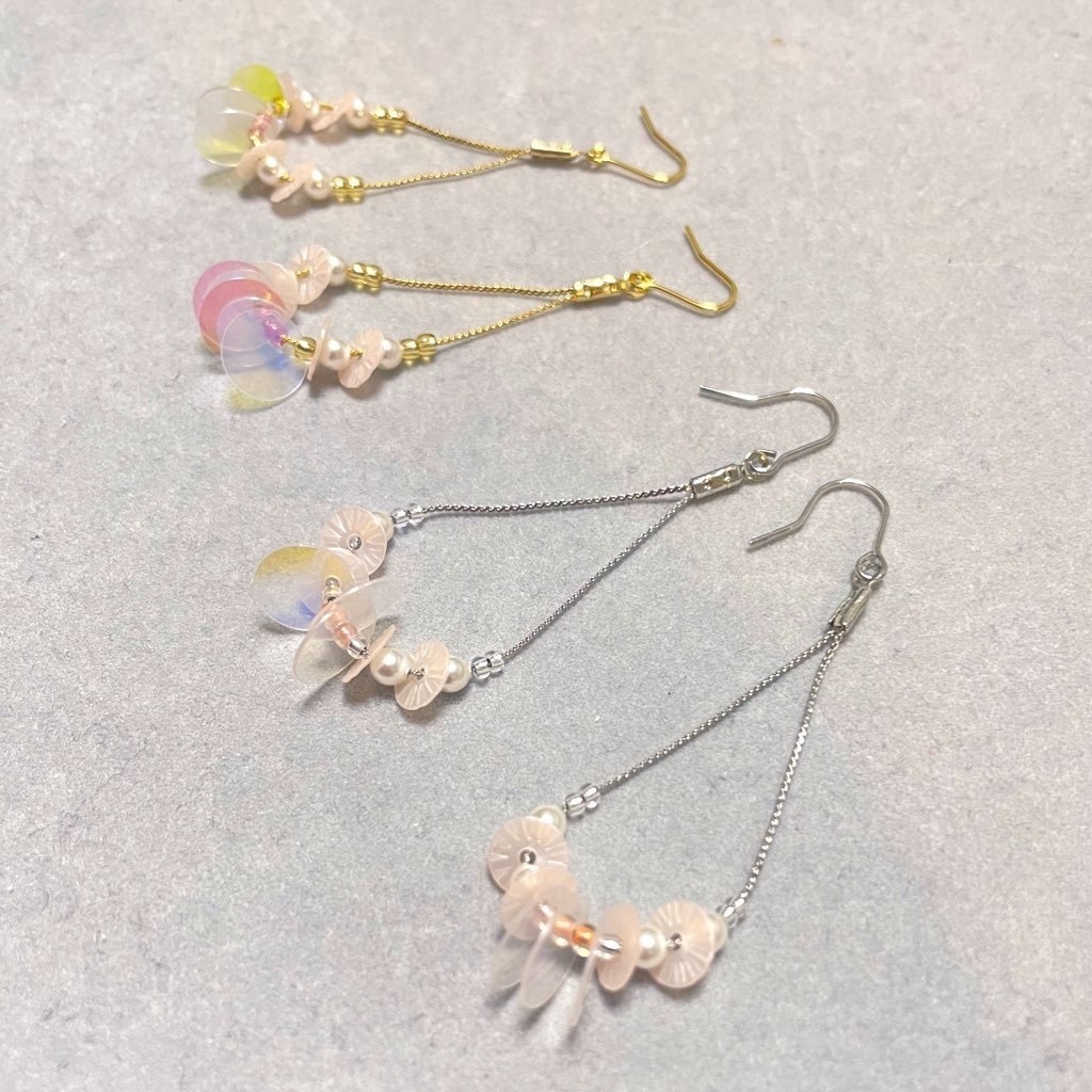 サクラ色ピアス