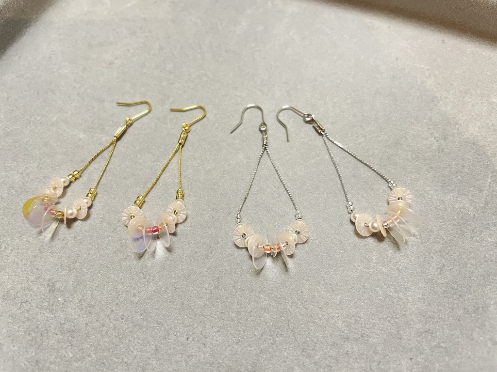 サクラ色ピアス