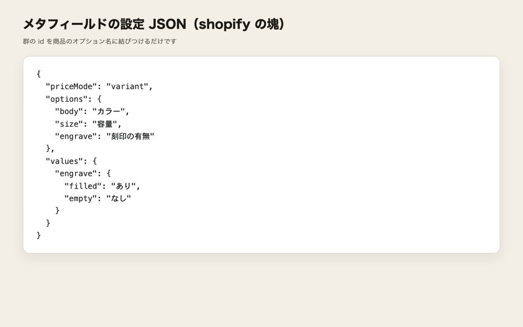 Shopify で名入れ商品を 3D で見せて売る|色・刻印で価格が変わり、注文に残る(Shopify 用 3D コンフィギュレーター)