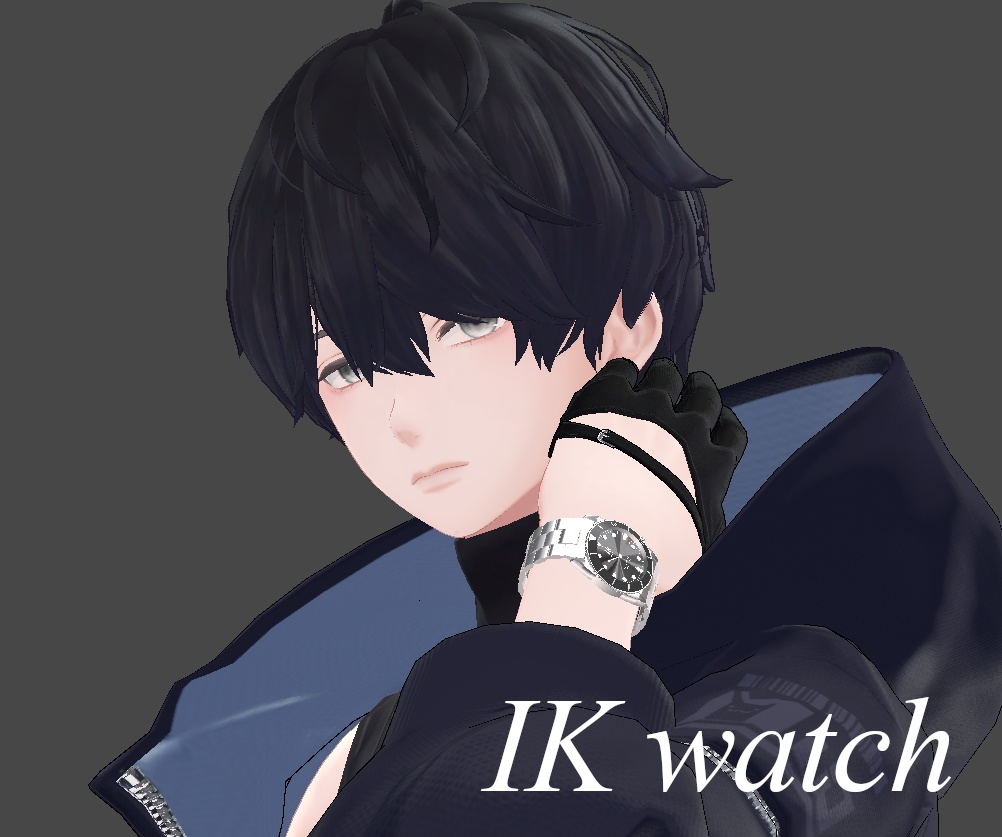 IK watch VRchatAvatar用シェーダー腕時計 OSC不使用