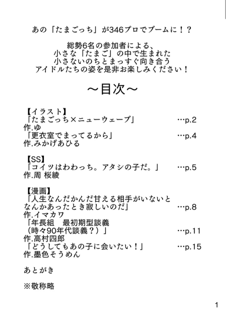 346で発見!!たまごっち 〜たまごっちを大事にしてそうなシンデレラガールズ合同〜