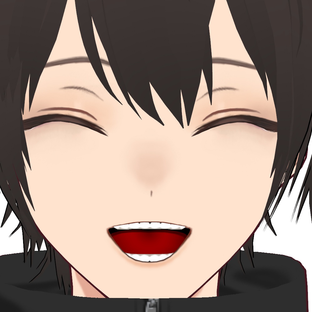 【Vroid】漫画風口内テクスチャ【アメコミ風?】