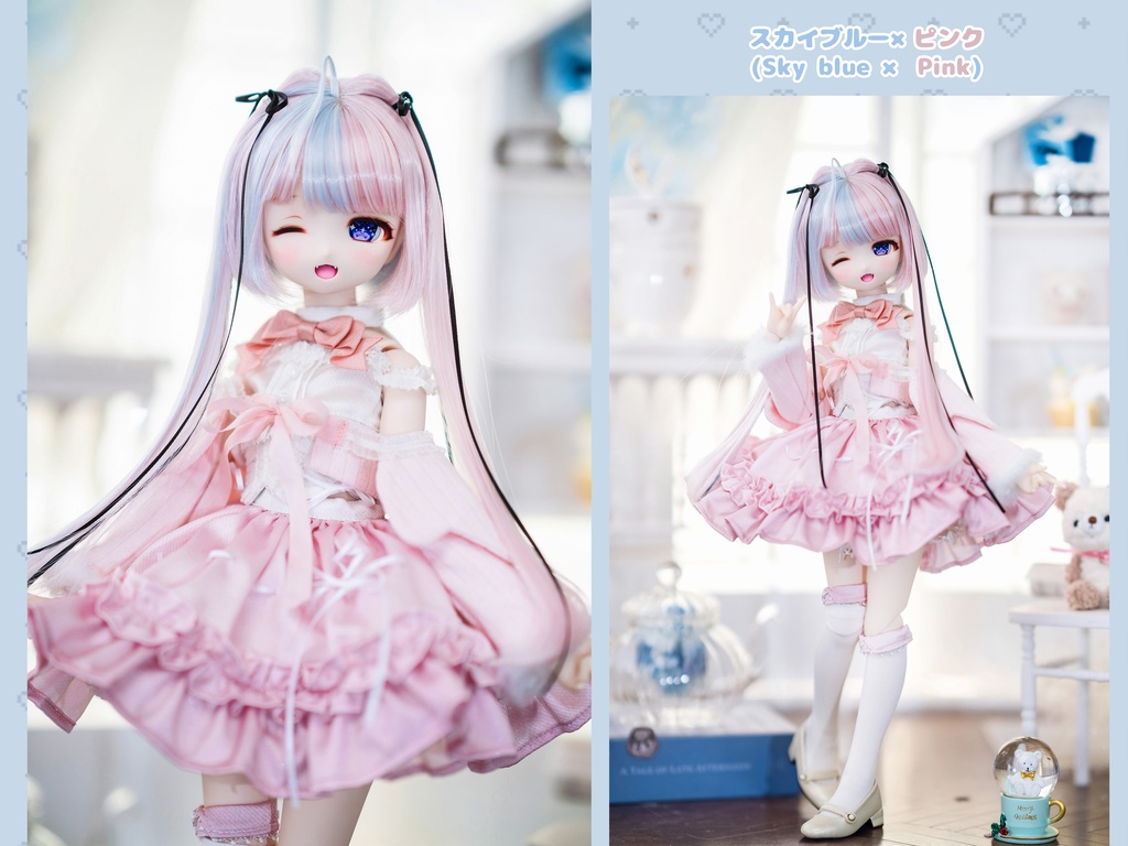 *受注* (3月通販会)【8-9inch 造形ウィッグ】「小悪魔ツーサイドアップ」