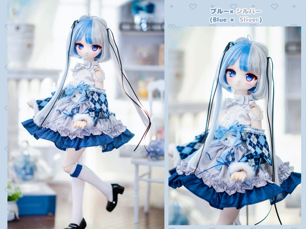 *受注* (3月通販会)【8-9inch 造形ウィッグ】「小悪魔ツーサイドアップ」