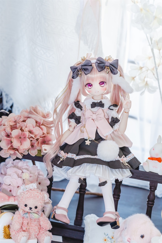 「風に吹かれて散る桜」(1/4ドール)