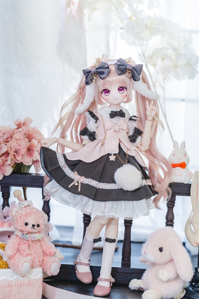 「風に吹かれて散る桜」(1/4ドール)