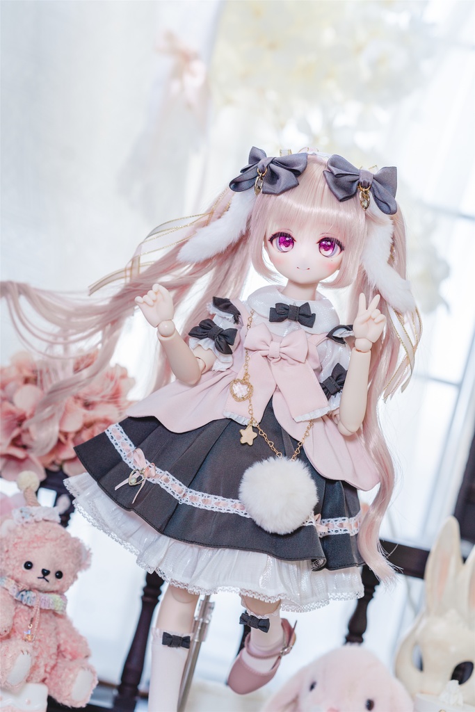 「風に吹かれて散る桜」(1/4ドール)