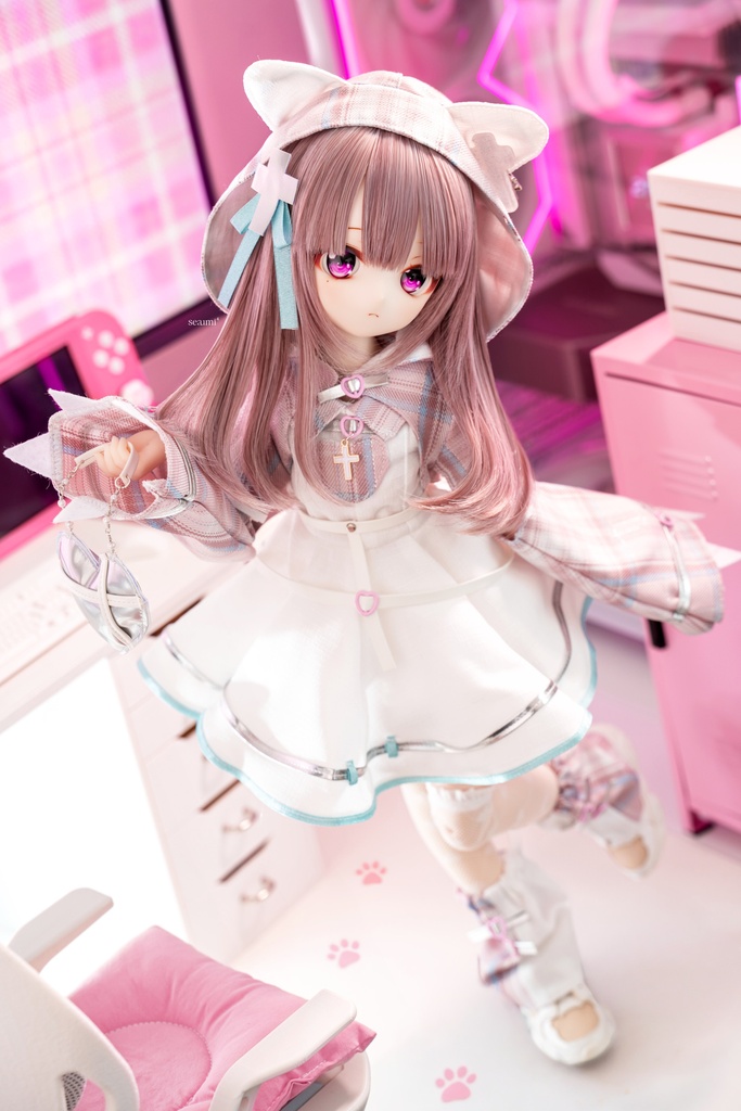 (7月通販会)📶「にゃんこハッカーv2.0」🐈⬛(1/4ドール・ワンピースタイプ)