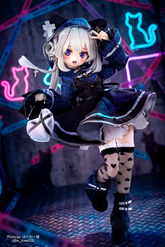 (7月通販会)📶「にゃんこハッカーv2.0」🐈⬛(1/4ドール・ワンピースタイプ)