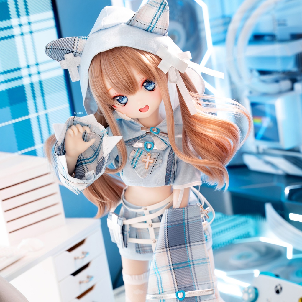 (7月通販会)📶「にゃんこハッカーv2.0」🐈⬛(1/4ドール・クロップトップタイプ)