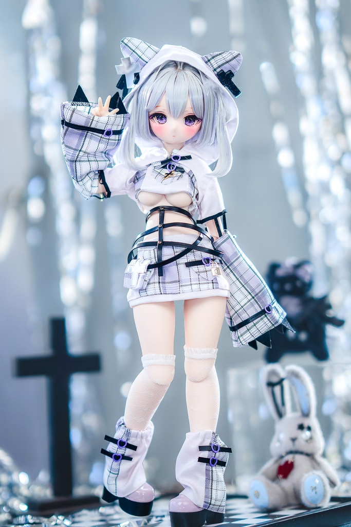 (7月通販会)📶「にゃんこハッカーv2.0」🐈⬛(1/4ドール・クロップトップタイプ)