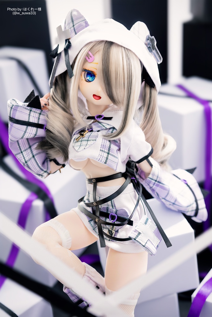 (7月通販会)📶「にゃんこハッカーv2.0」🐈⬛(1/4ドール・クロップトップタイプ)