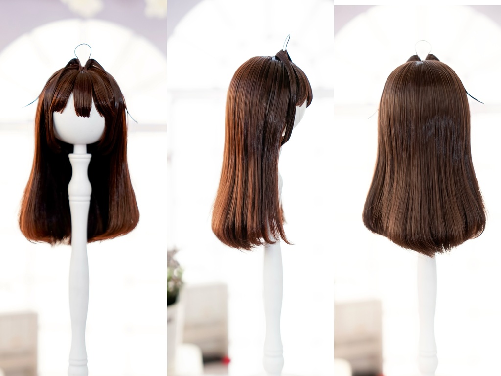 (8月通販会)【7-8inch 造形ウィッグ】「インテークストレートロング」