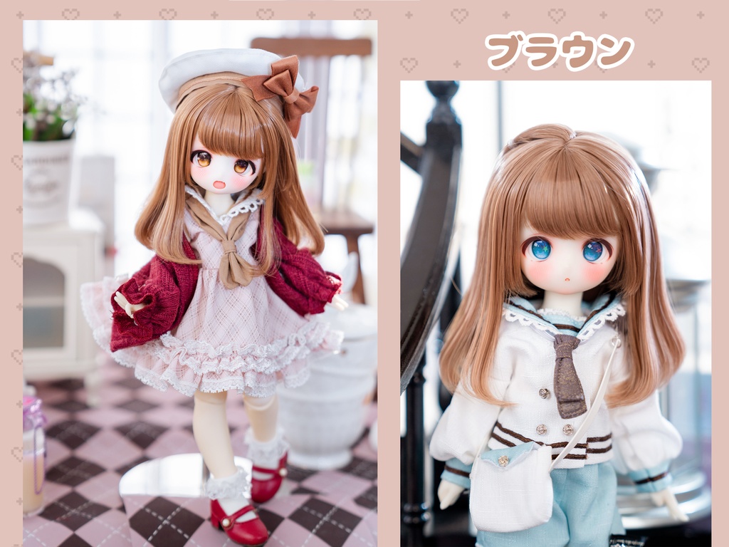 【7-8inch 造形ウィッグ】「ミディアムボブ」