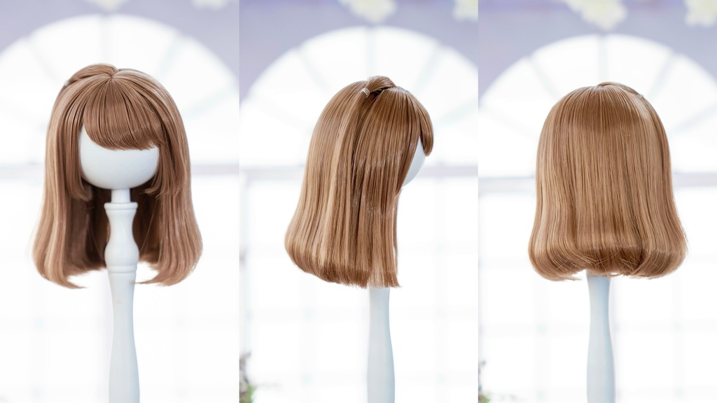 【7-8inch 造形ウィッグ】「ミディアムボブ」