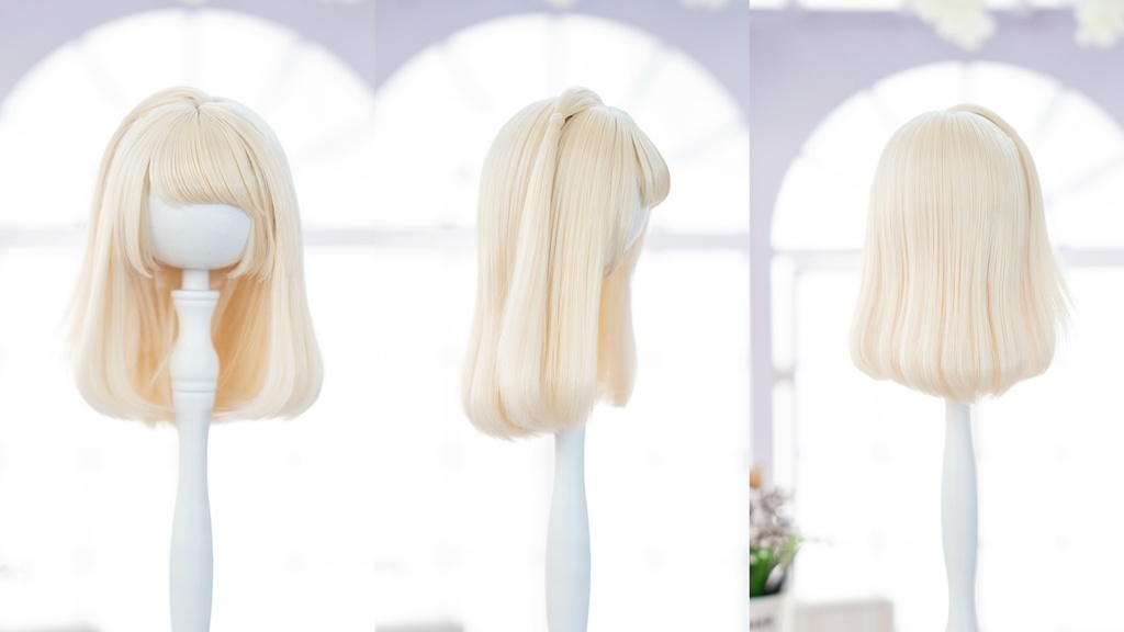 【7-8inch 造形ウィッグ】「ミディアムボブ」