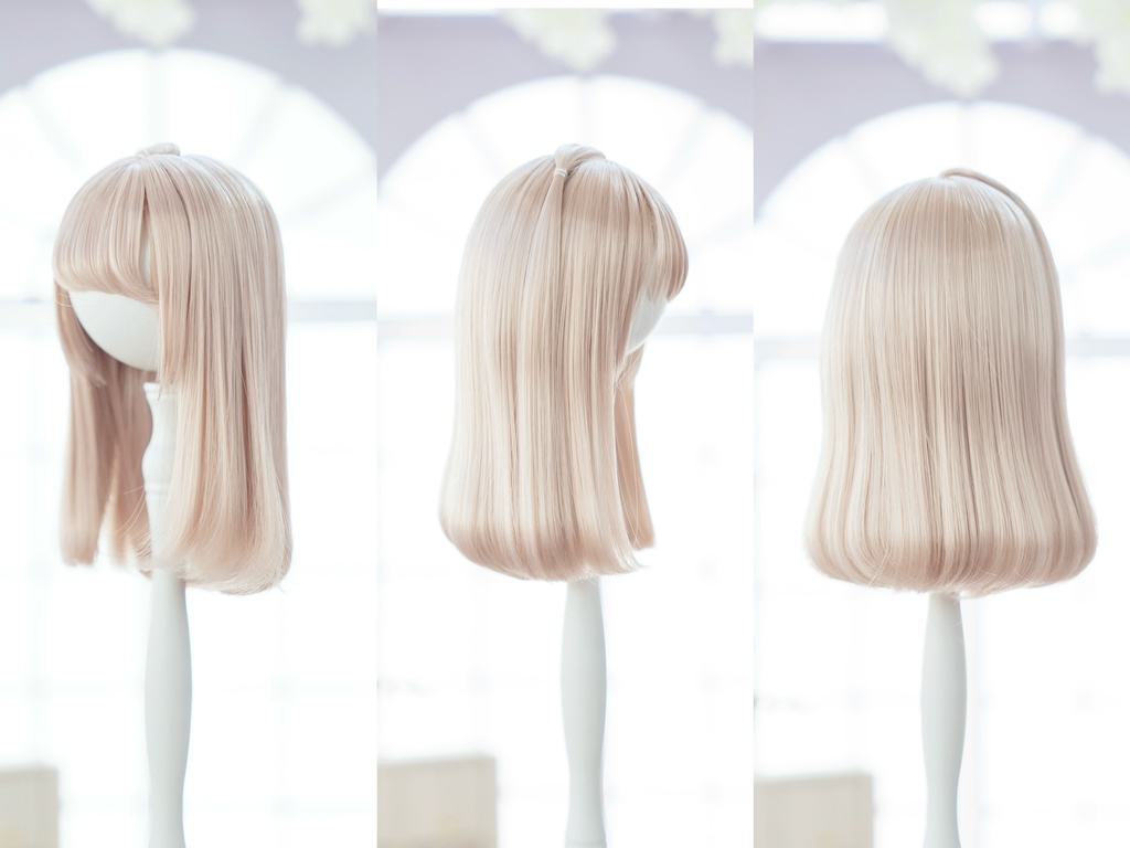 (3月通販会)【8-9inch 造形ウィッグ】「ミディアムボブ」