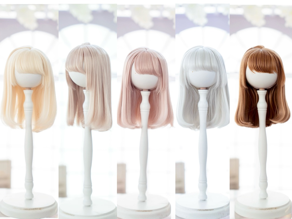 (3月通販会)【8-9inch 造形ウィッグ】「ミディアムボブ」