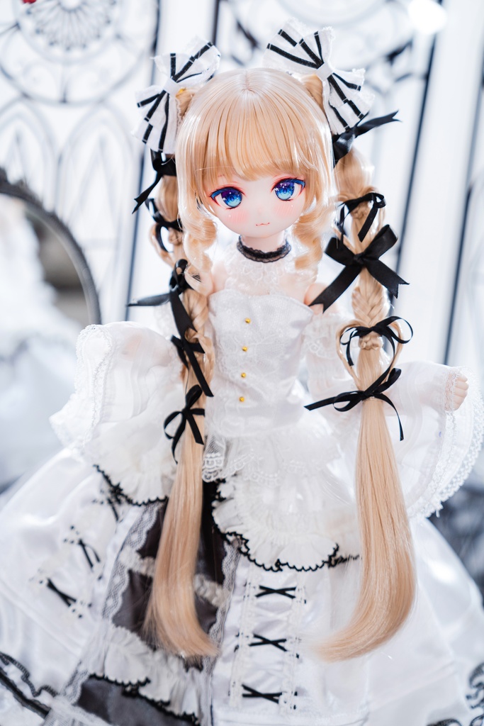 (8月通販会)【8-9inch 造形ウィッグ】「リボンまみれハートツインテール」