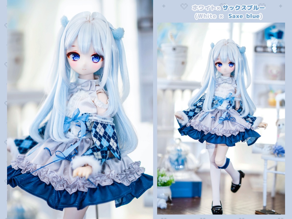 *受注* (3月通販会)【8-9inch 造形ウィッグ】「インナーカラーハーフツイン」