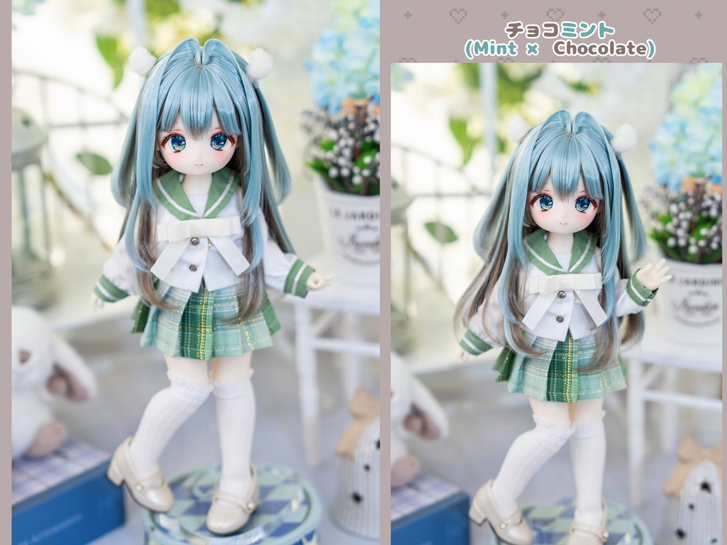 (12月通販会)【7-8inch 造形ウィッグ】「インナーカラーハーフツイン」