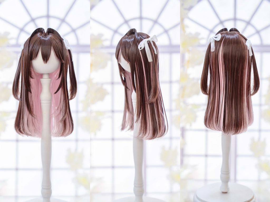 (11月通販会)【7-8inch 造形ウィッグ】「インナーカラーハーフツイン」