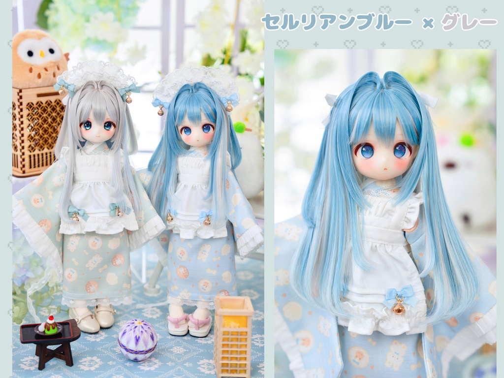 (11月通販会)【7-8inch 造形ウィッグ】「インナーカラーハーフツイン」