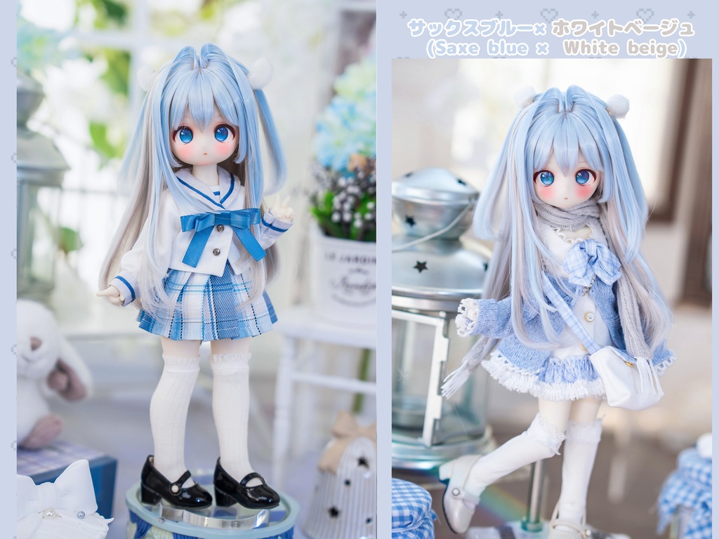 (12月通販会)【7-8inch 造形ウィッグ】「インナーカラーハーフツイン」