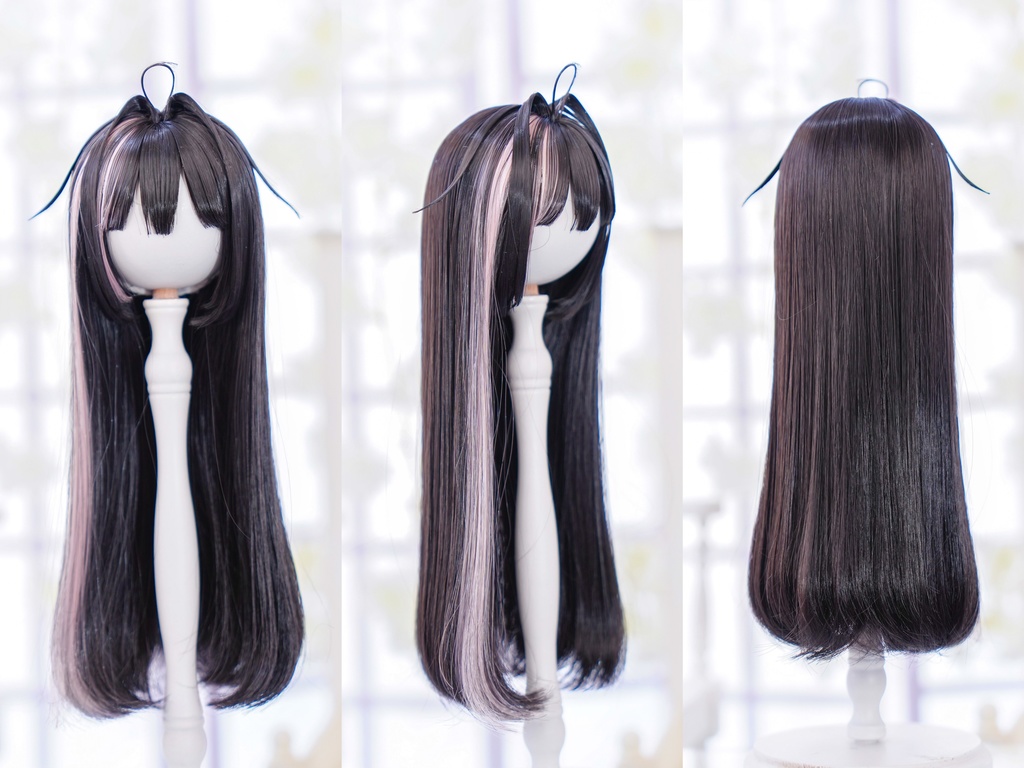 (9月通販会)【8-9inch 造形ウィッグ】「ポイントカラーストレートロング」