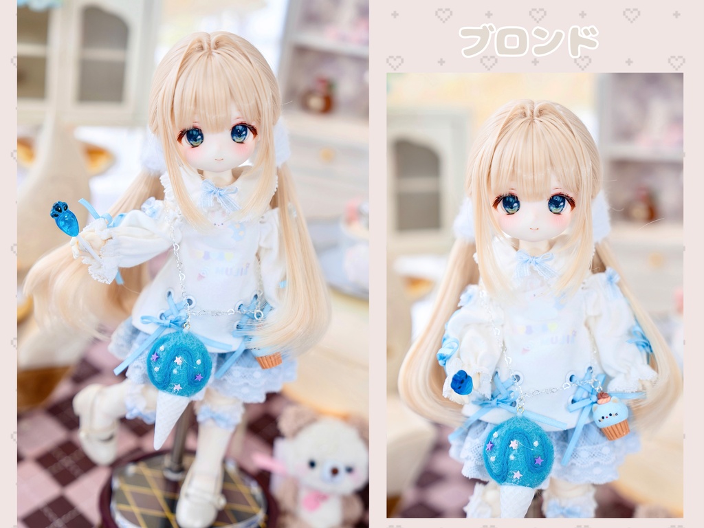 (11月通販会)【7-8inch 造形ウィッグ】「インテークローツインテール」