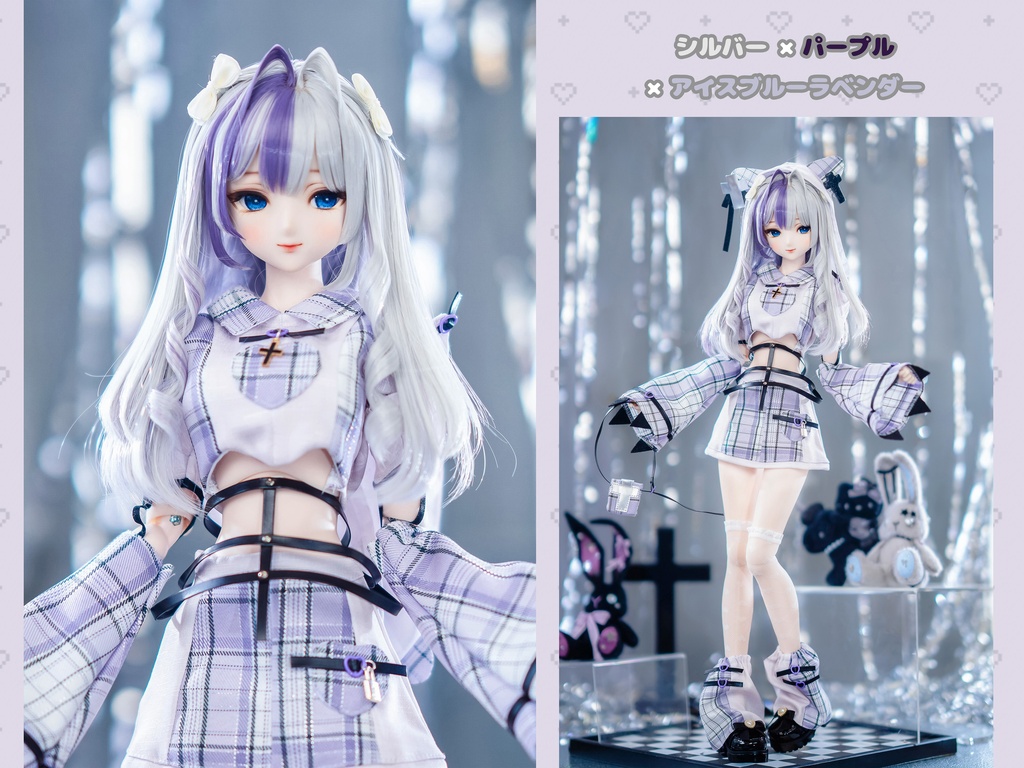 *受注*(7月通販会)【8-9inch 造形ウィッグ】「もみあげくるくるハーフツイン」