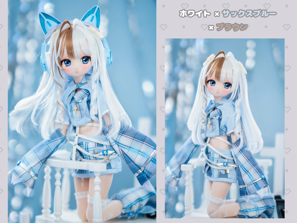 *受注*(7月通販会)【8-9inch 造形ウィッグ】「もみあげくるくるハーフツイン」