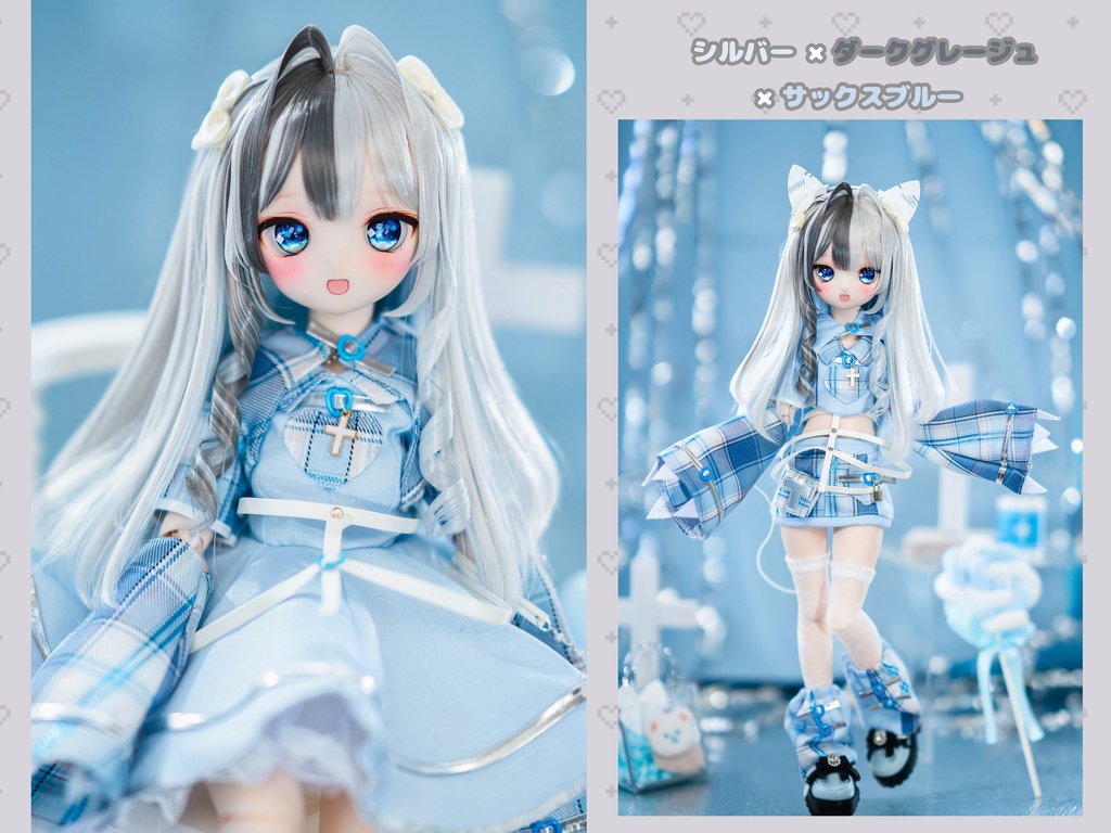 *受注*(7月通販会)【8-9inch 造形ウィッグ】「もみあげくるくるハーフツイン」