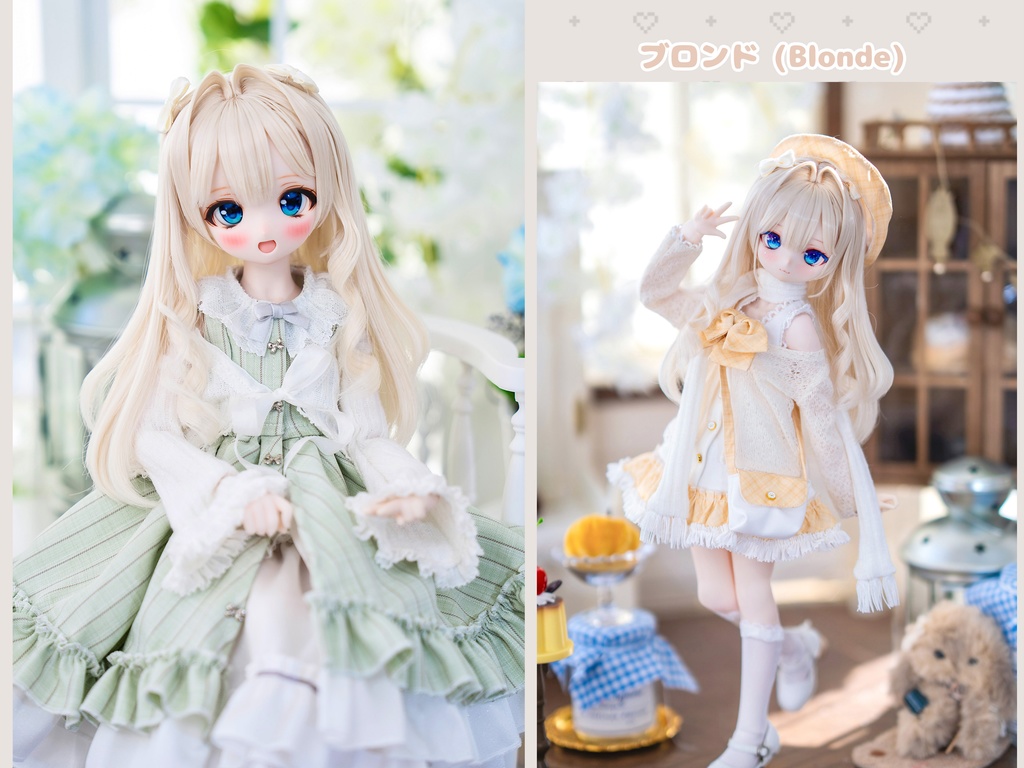 *受注* (12月通販会)【8-9inch 造形ウィッグ】「もみあげくるくるハーフツイン」