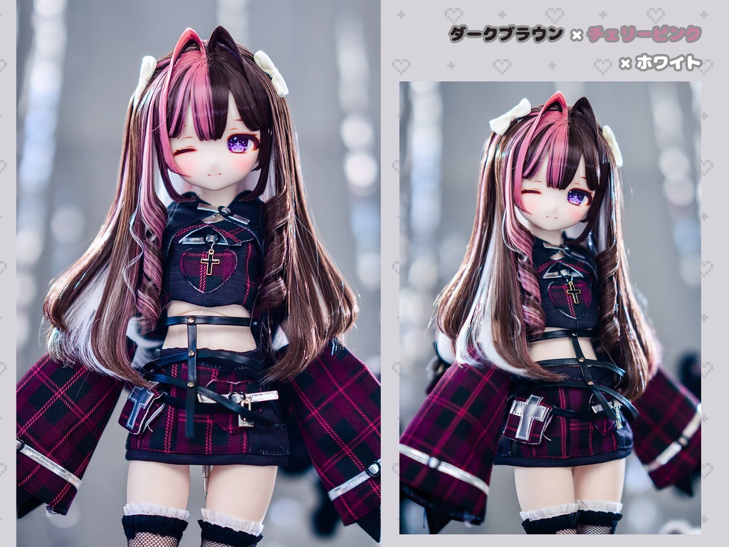 *受注*(7月通販会)【8-9inch 造形ウィッグ】「もみあげくるくるハーフツイン」