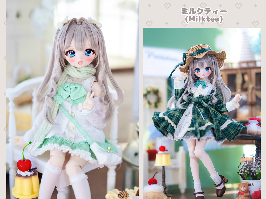 *受注* (12月通販会)【8-9inch 造形ウィッグ】「もみあげくるくるハーフツイン」