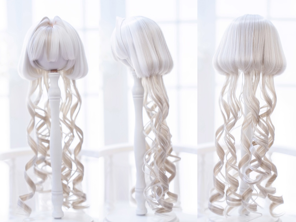 *受注* (12月通販会)【8-9inch 造形ウィッグ】「ツートーンくるくるクラゲ」