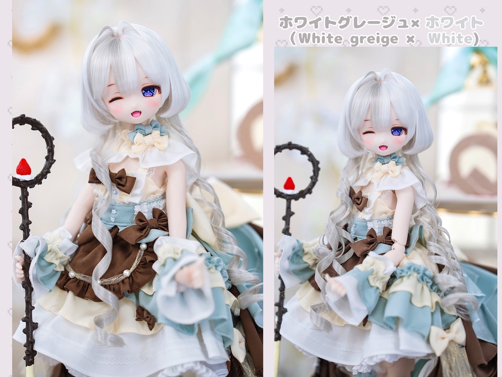 *受注* (12月通販会)【8-9inch 造形ウィッグ】「ツートーンくるくるクラゲ」