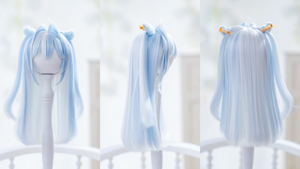 (12月通販会)【7-8inch 造形ウィッグ】 「インナーカラーハーフツインロング+」