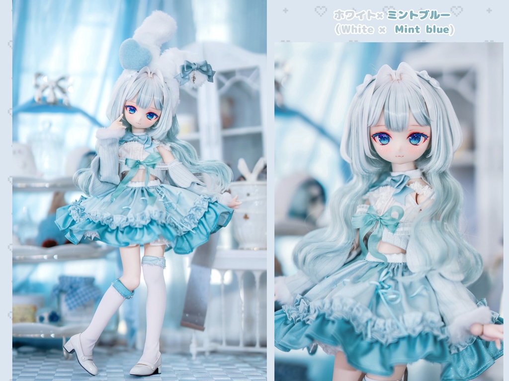 *受注* (3月通販会)【8-9inch 造形ウィッグ】「魔法少女レイヤーハーフツイン」